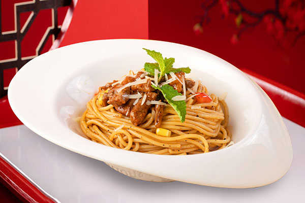 黑椒牛肉意面
